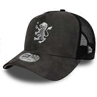 Casquette trucker New Era A-Frame en maille - FAUSSE DAIM Aston Villa