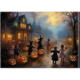 Knask eller knep-puslespill til Halloween AZQ758