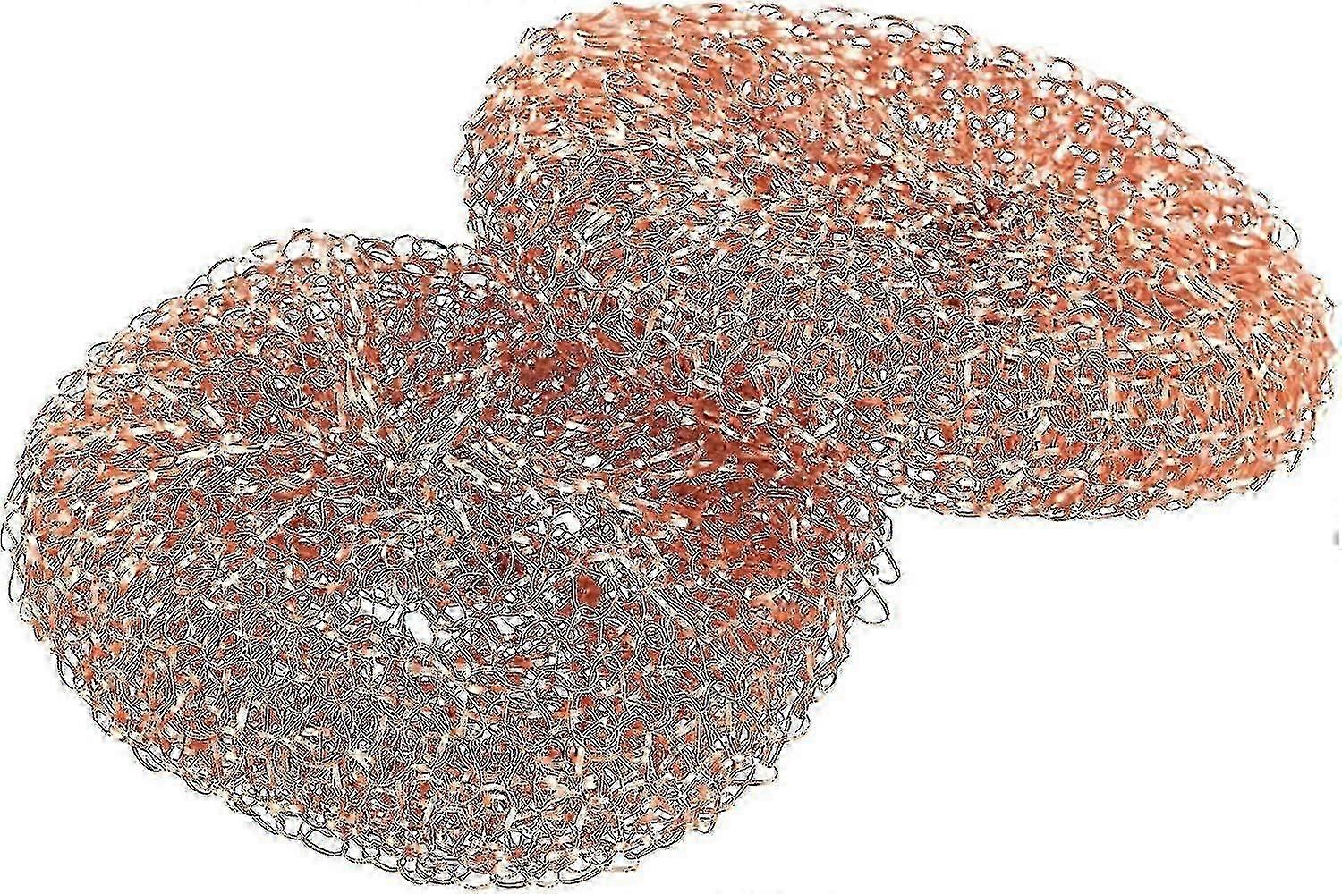 Copper & Steel Wool Sponge - 2 Pack for Deep Kitchen Cleaning