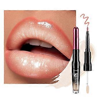 Dual Tip Lip Makeup Pen, 12 Assorted Shades, Moist Smooth High Pigment Lip Gloss Liner For Everyday Cosmetic Makeup Use