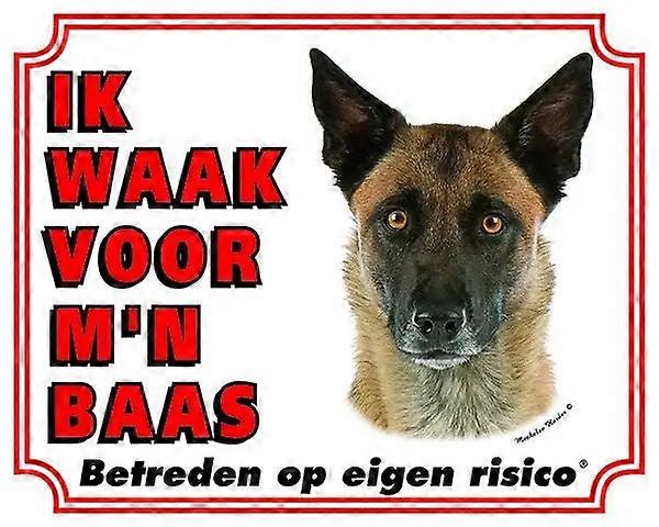 Sticker King Mechelaar Warning Sign - I Watch Out For My Boss (2)