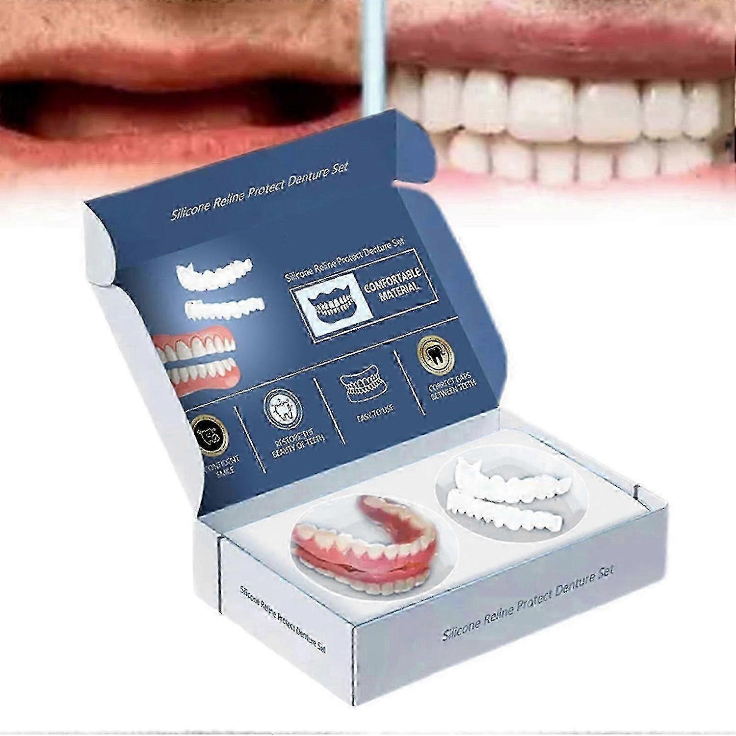 Comfort-Focused Silicone Denture Set