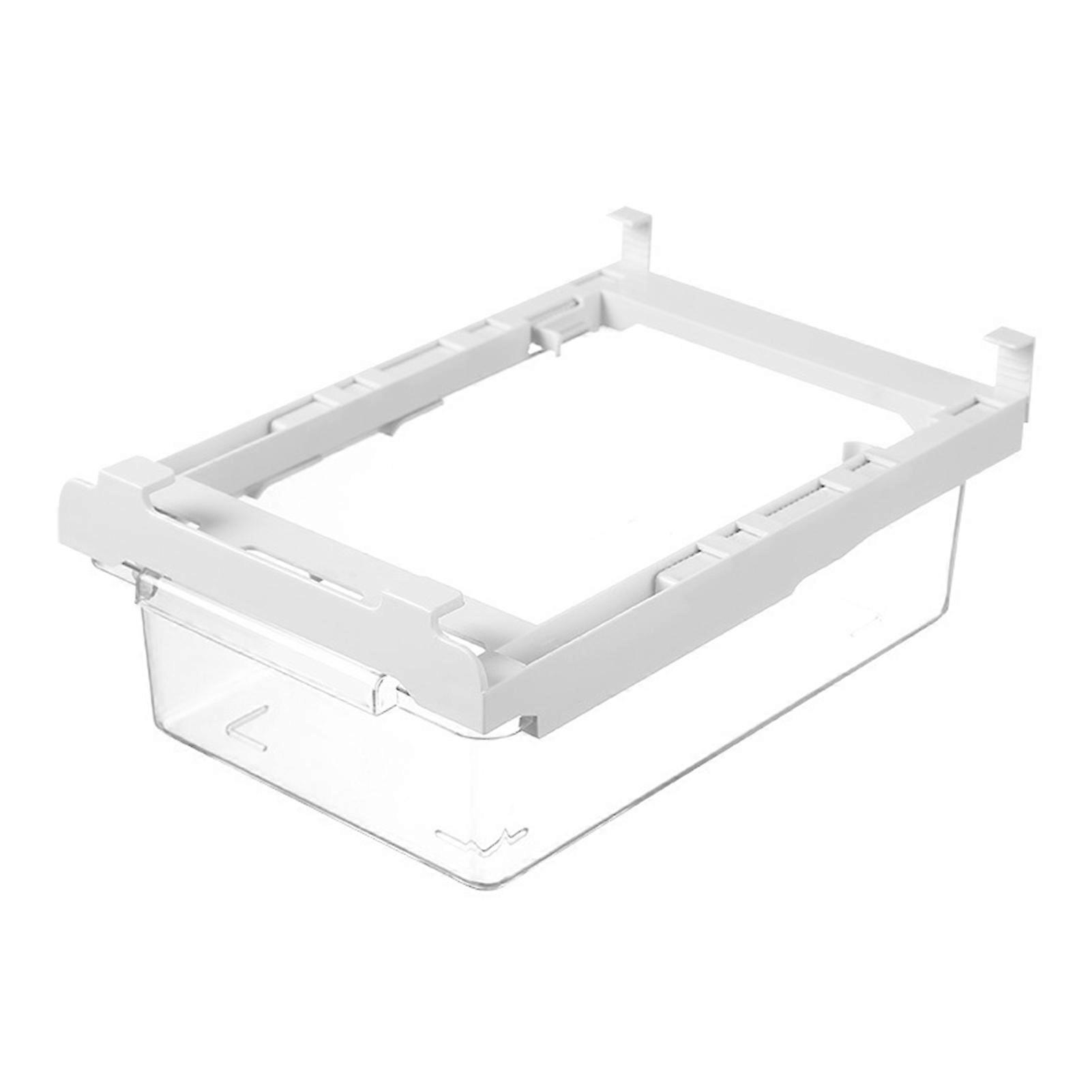 Large Capacity Fridge Drawer, Pull-Out Transparent Organizer Easy Install