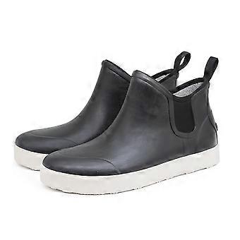 Men's Fashionable Flat Rain Boots, Anti-Slip Waterproof Rubber Shoes for Outdoor