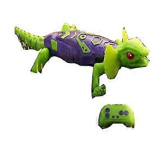 Light Chasing RC Wall Climbing Gecko Toy, Electric Chameleon Lizard Halloween Gift_NEW