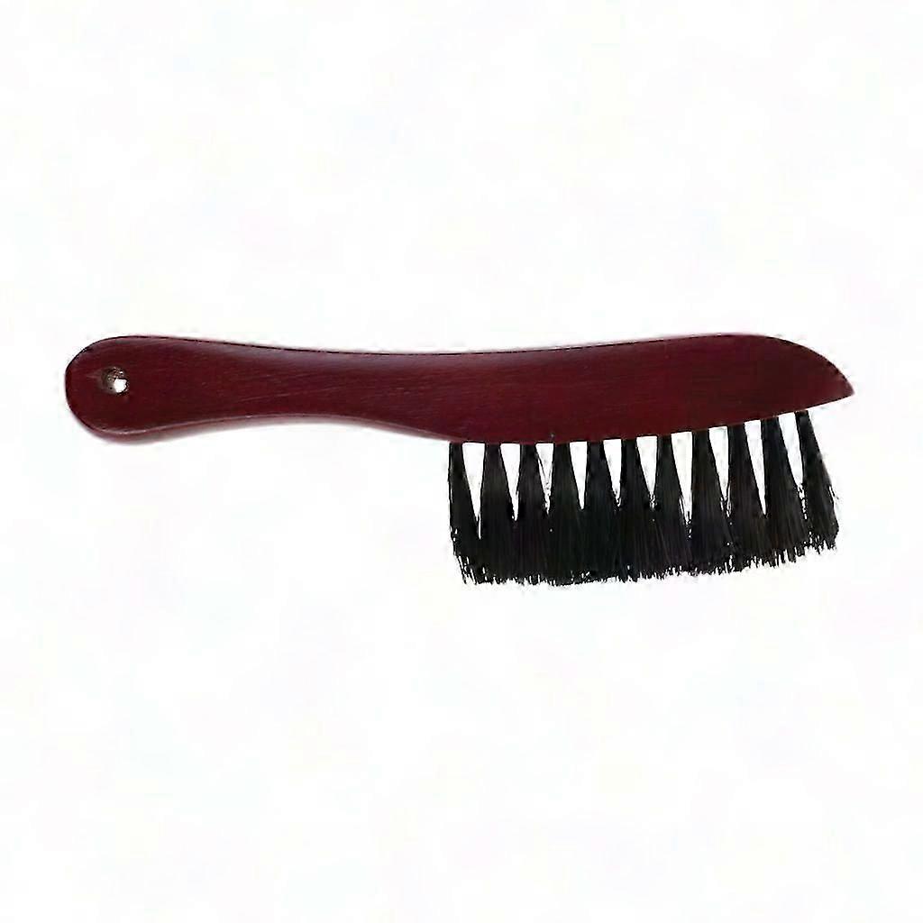 Pool Table Rail Cleaning Brush - Wooden Handle, Red