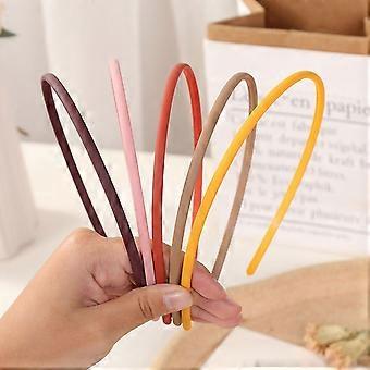 Burgundy Matte Hairband for Women - Simple Elegant Headband for Everyday Use and Special Occasions