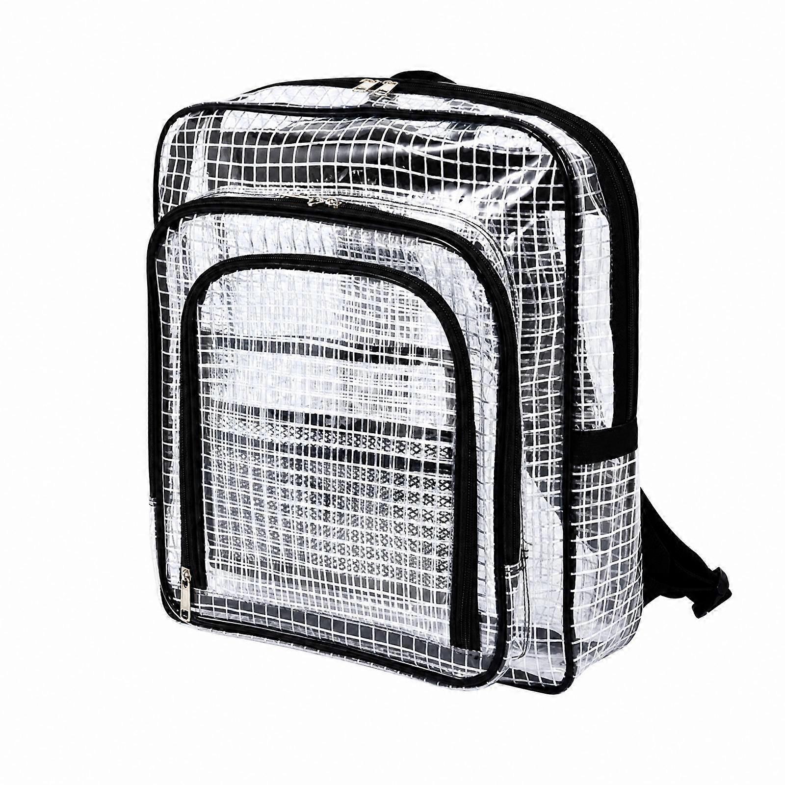 17-Inch Clear Tool Backpack Anti Clear Backpack with Multiple Compartments