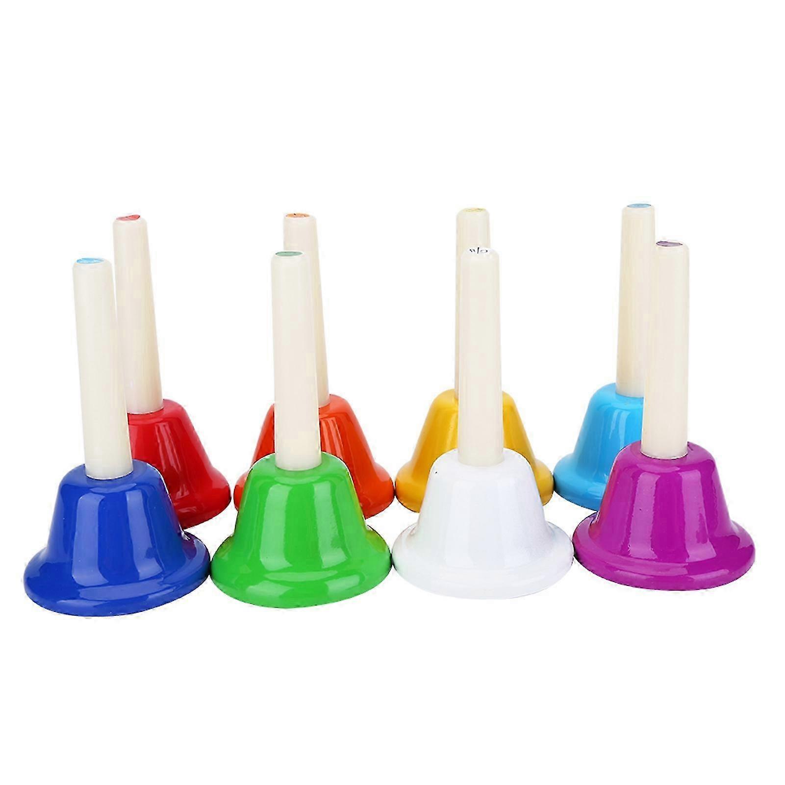 Bright 8-Note Metal Handbells C Scale