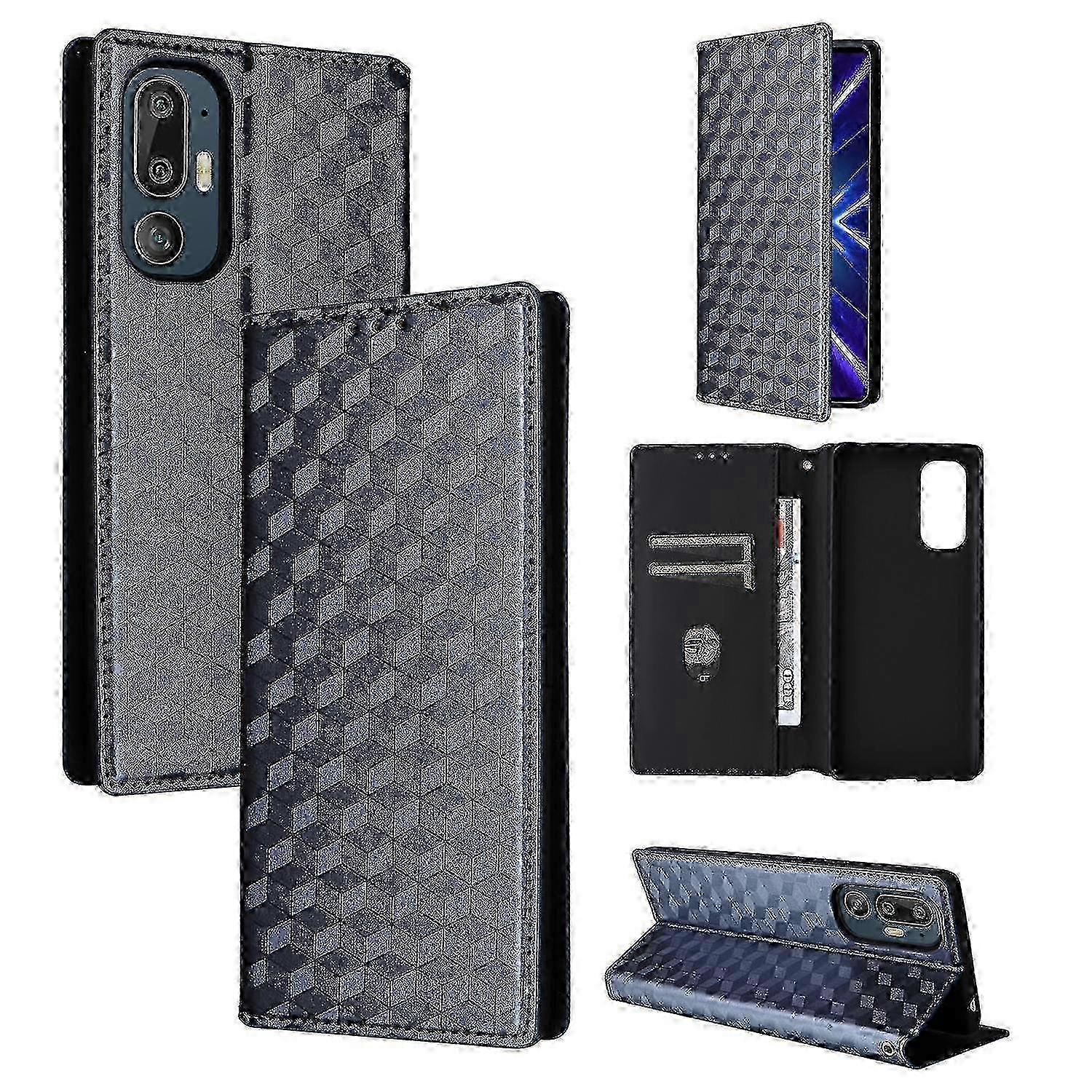 Leather Folio Case with Stand & Card Slots