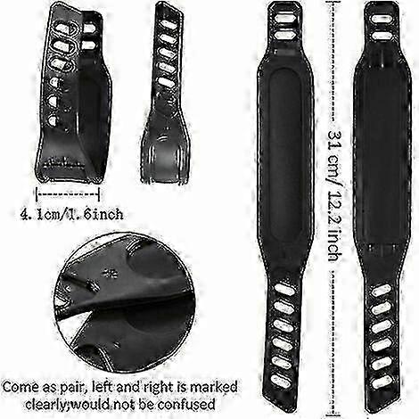 Wide Adjustable Pedal Straps Rubber