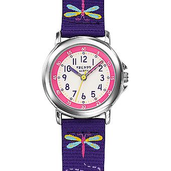 Trendy Kiddy Quartz Analog Child Watch with Nylon Kl376 Bracelet
