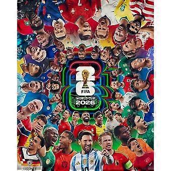 Quebra-cabeça em formato de colagem com imagens de lendas do futebol da Copa do Mundo de 2026, modelo ZRB537.