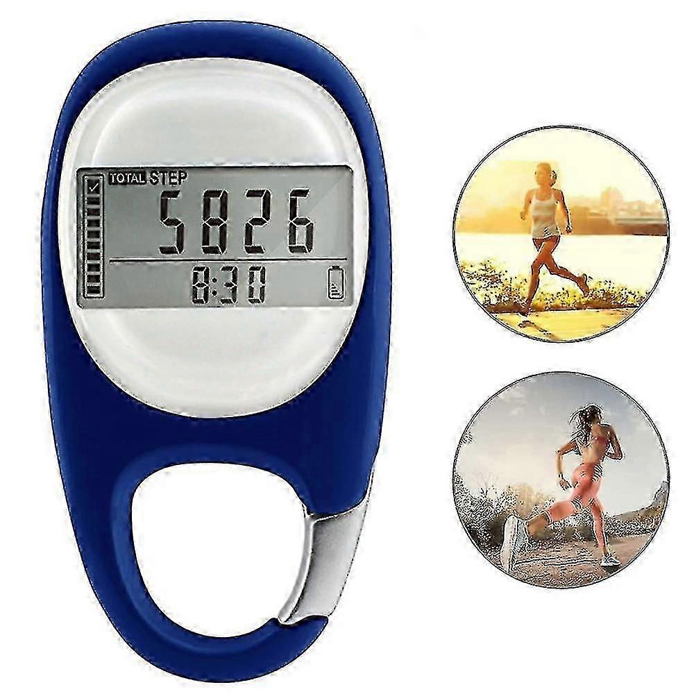 3d Digital Simple Walking Distance Clip On Pedometer Step Counter