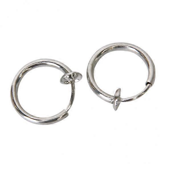 8-9pcs 12mm Spring Earring Findings Without Pierced Ears