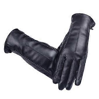 Women's Cold Weather Gloves with Grip Texture, Phone Access, and Foldable Storage for Daily Driving and Travel Routines  Wine Red L 23