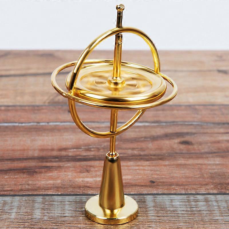 Smooth Zinc Gyroscope Educational Spin