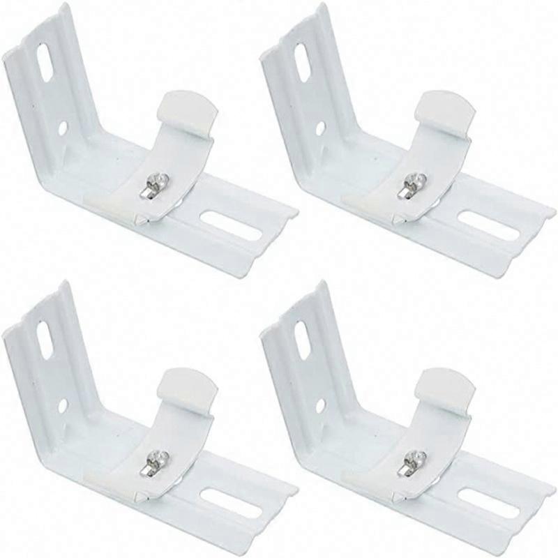 Vertical Blind Track Mounting, L-Shaped Brackets & Extension Frame, 4-Pack