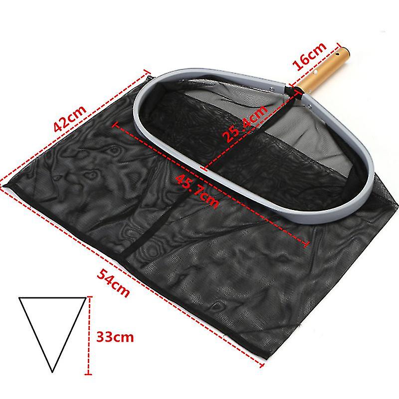 Pool Net Leaf Skimmer Rake Heavy Duty Mesh Bag Catcher Deep Netting ...