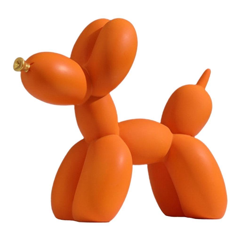 Ballon créatif chien Statue Figurine Sculpture Art Home Decor Orange