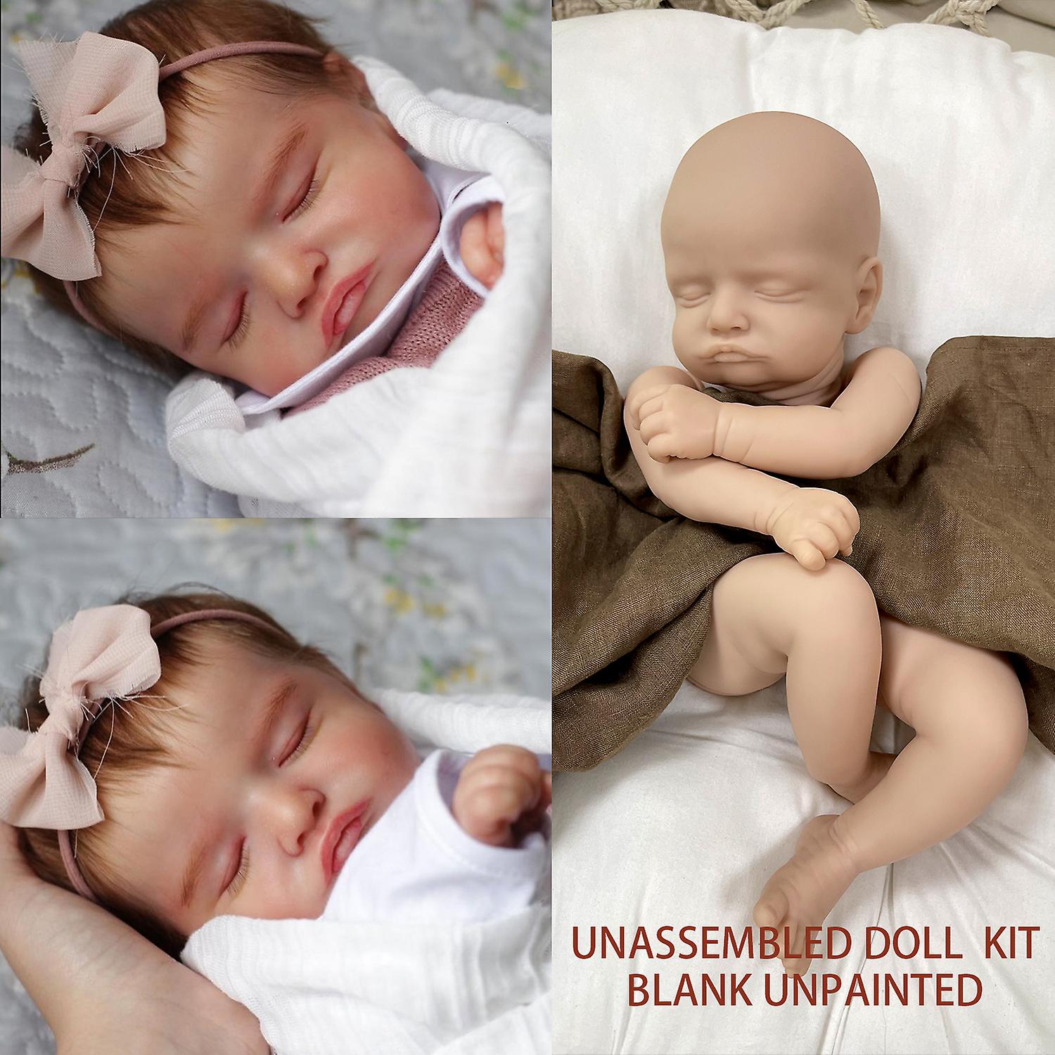 Miaio 20 Inches Vinyl Reborn Doll Kit Hand Made Baby Rosalie