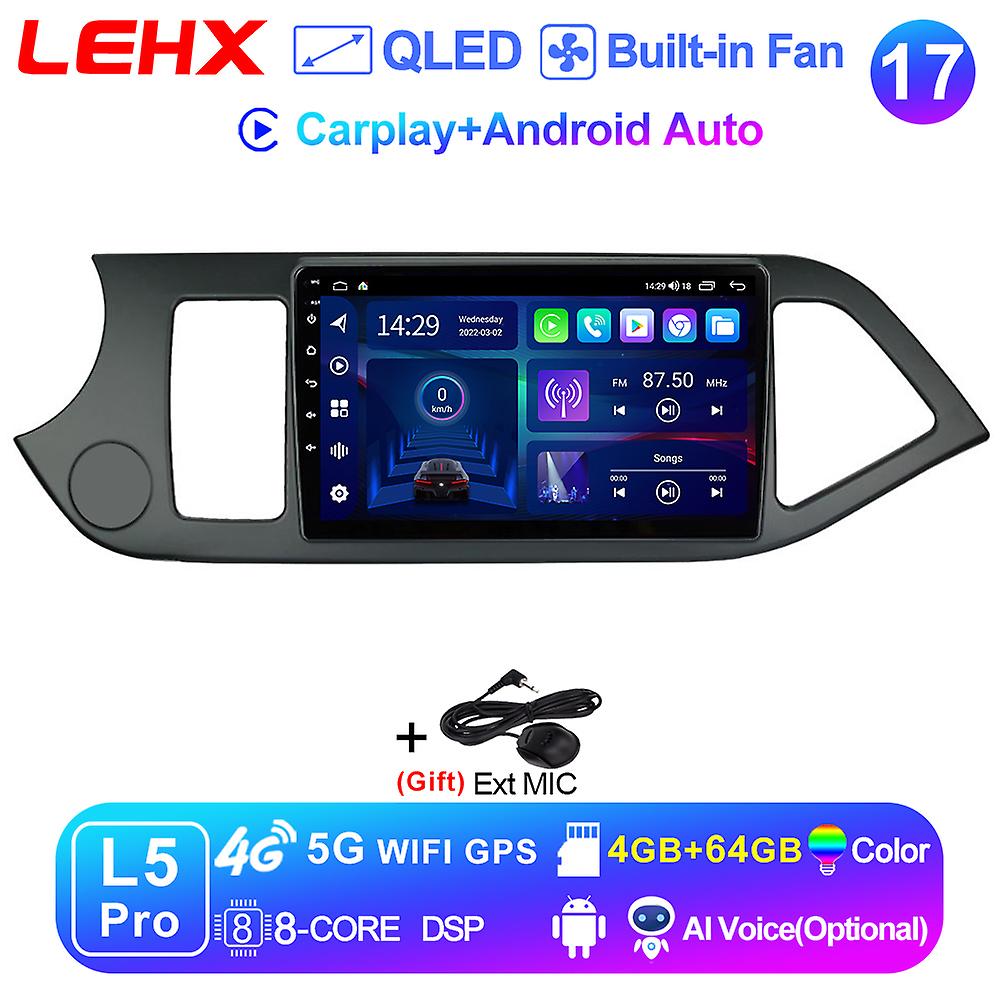 Pro 8 Core 5g Wifi Ai Voice 2 Din Android Auto Car Radio Multimedia Stereo For Picanto 2011- 2014 Gps Carplay Autoradio