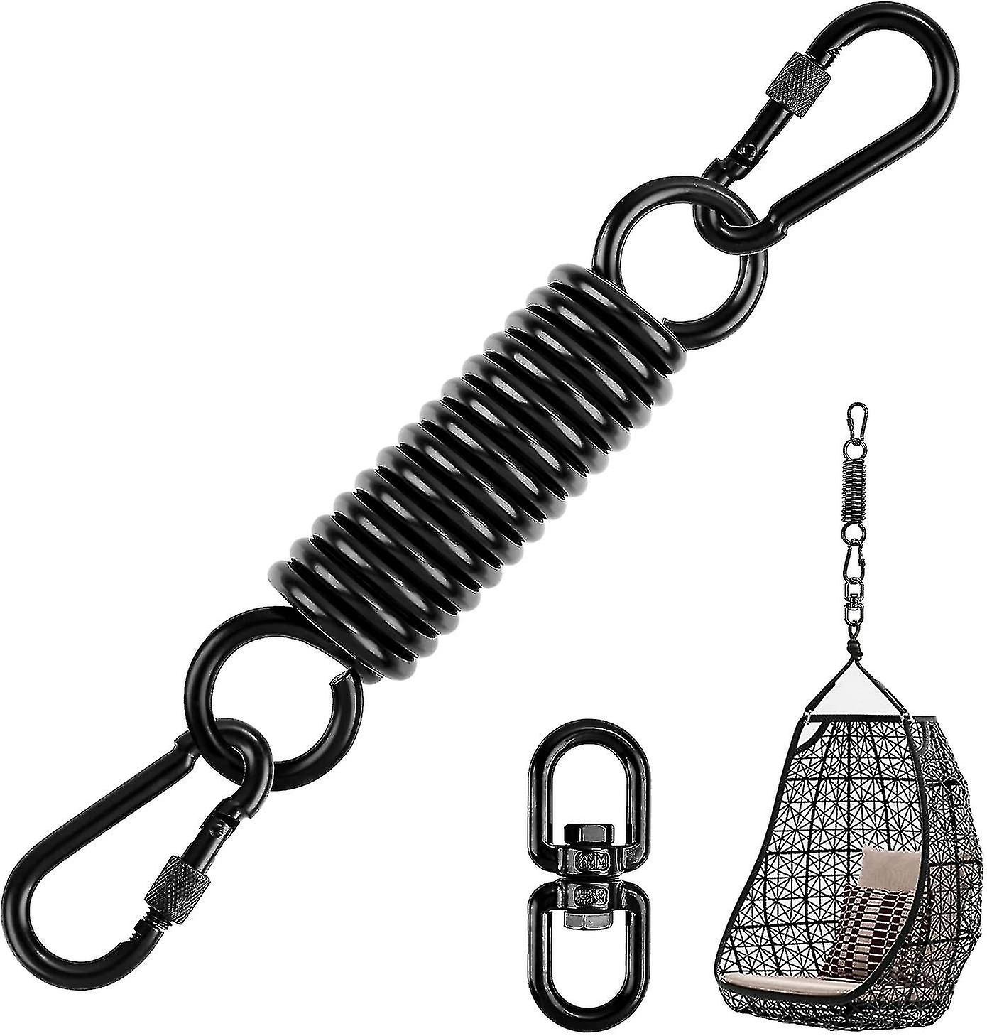 Suspension Spring, Steel Spring Carabiner, Spring Hook Spring Suspension Kit, Suitable for Hammock, 