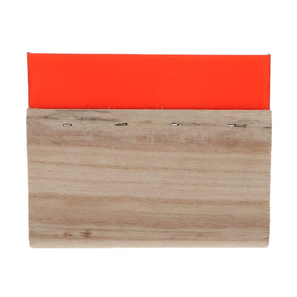 Red Printing Scraper Wood Handle Scraper Wooden Ink Scraper 15cm