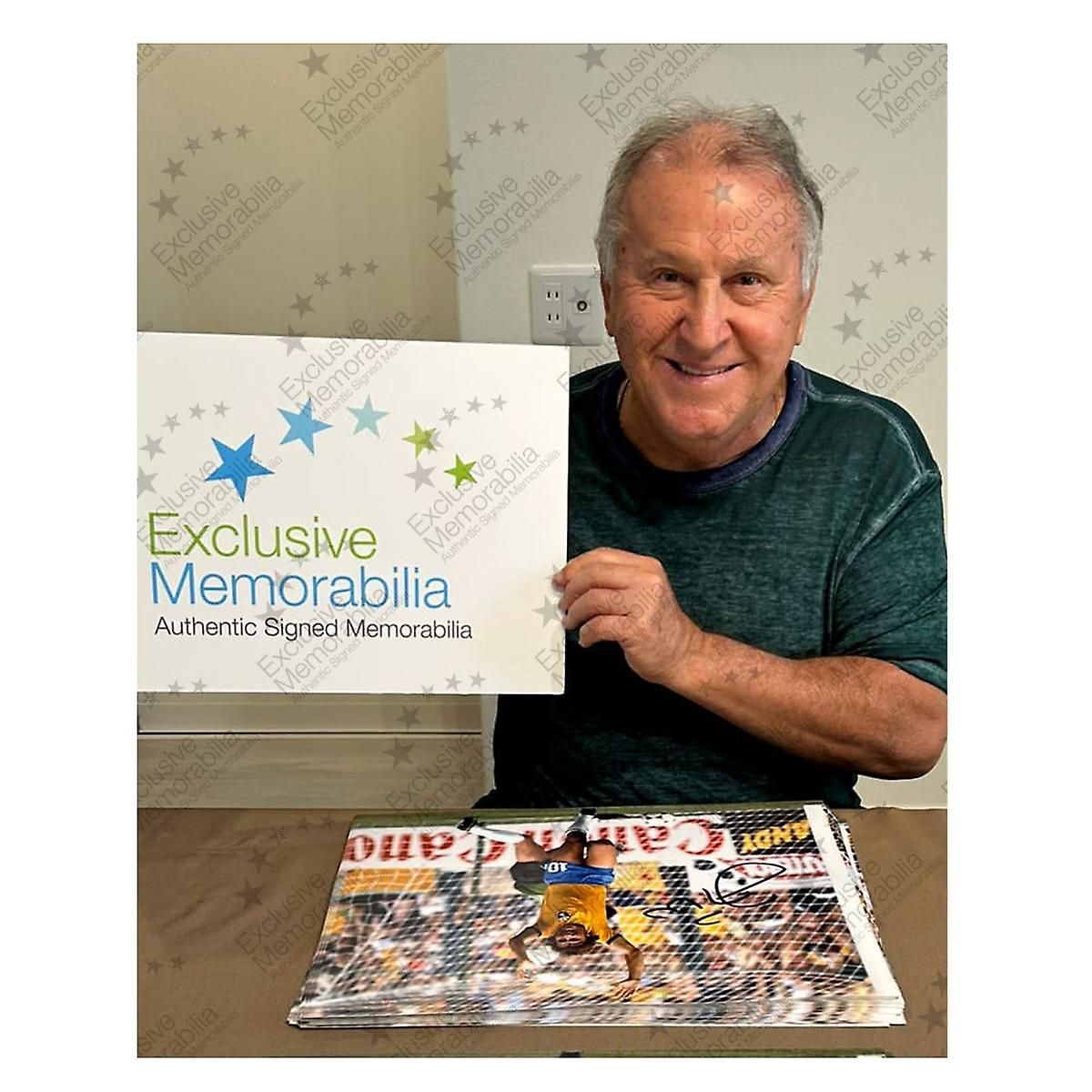 Zico Signed Brazil Football Photo: 1982 Goal | Fruugo US