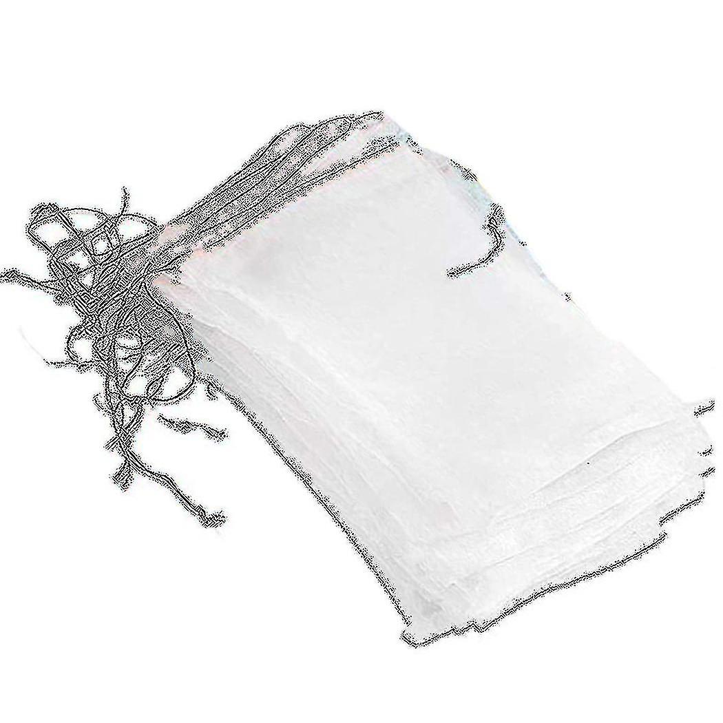 50 Pcs Netting Bags, Plant Fruit Protect Drawstring Net Bag(6x4inch)