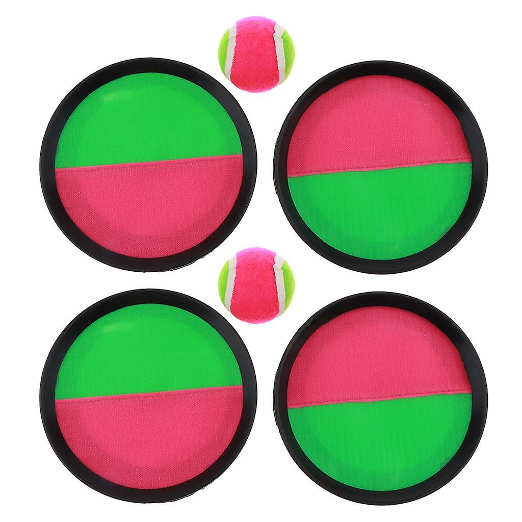 Paddle Catch and Toss Ball Game Set - Sticky Disc Paddles and Toss Ball