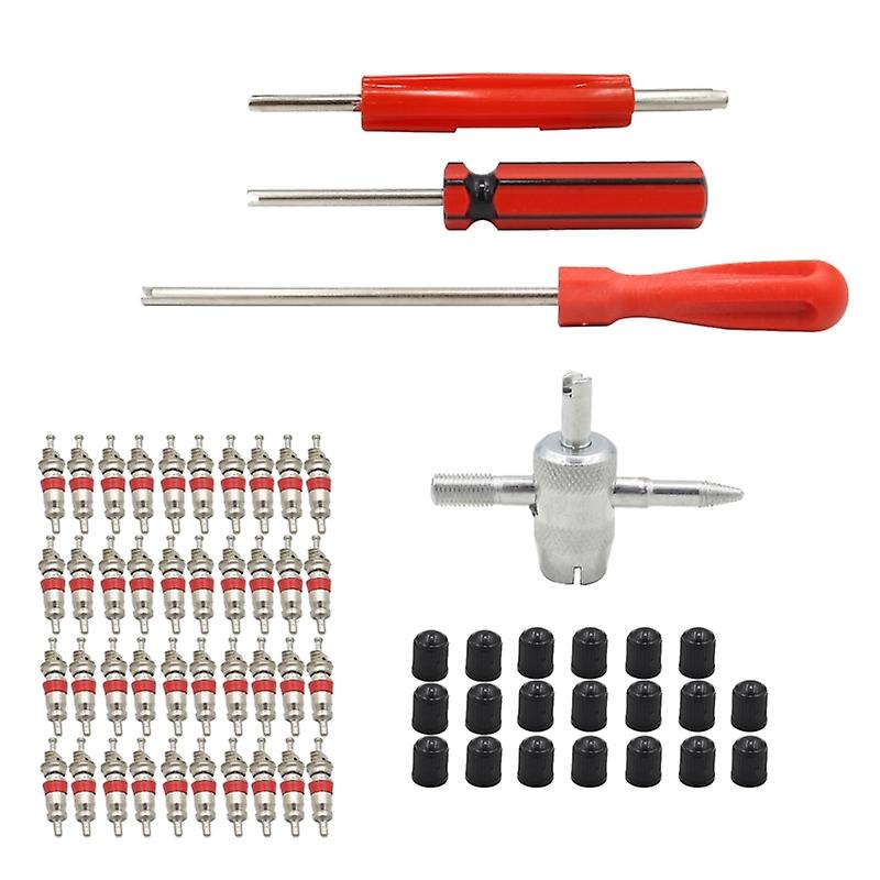 40 Pcs  Stem Repair Kit Tire  Stem Removal & Installation Tool One Set
