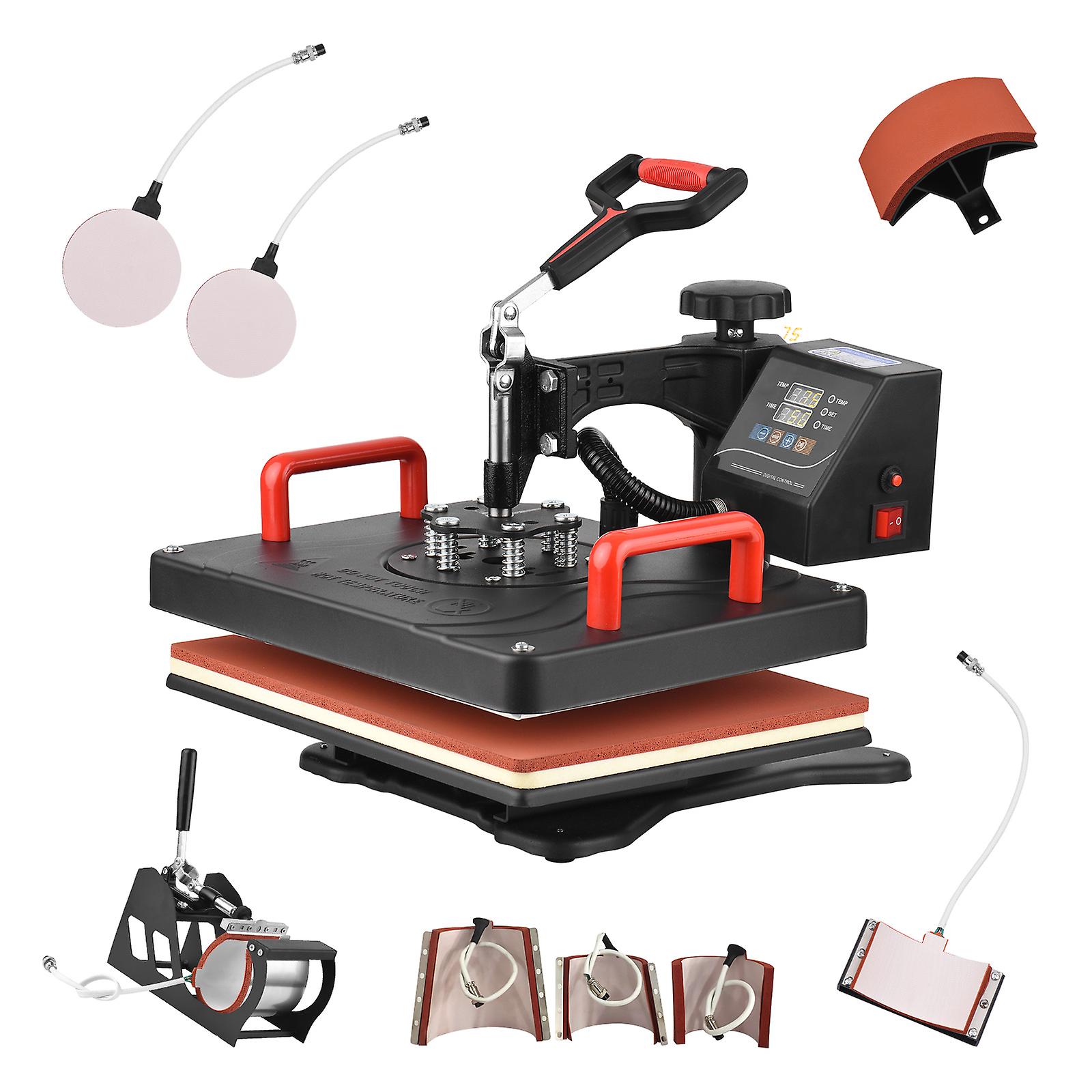Multifunctional 8 In 1 Heat Press Machine 360 Rotatable Hot Transfer