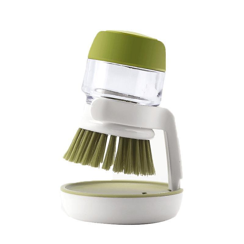 Soap Dispensing Palm Brush,Handheld Dish Soap Brush,Kitchen Palm Brush for Dish,Mushroom Brush