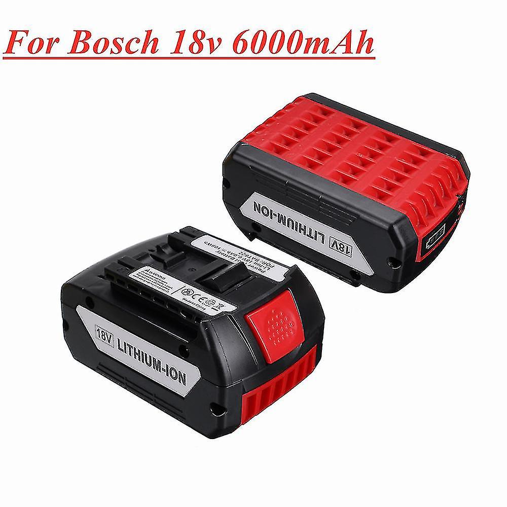 18v 6.0a Rechargeable Li-ion Battery For Bosch 18v Power Tool Backup 6000mah Portable Replacement Bat609 Indicator Light