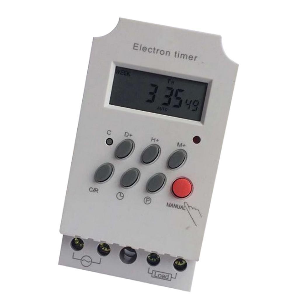 Din Rail LCD Digital Programmable Electronic Timer Switch KG316T-II AC 220V