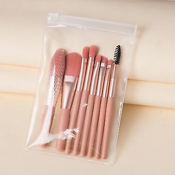 8pcs Portable Makeup Brushes Portable Concealer Eyeshadow Brush Set