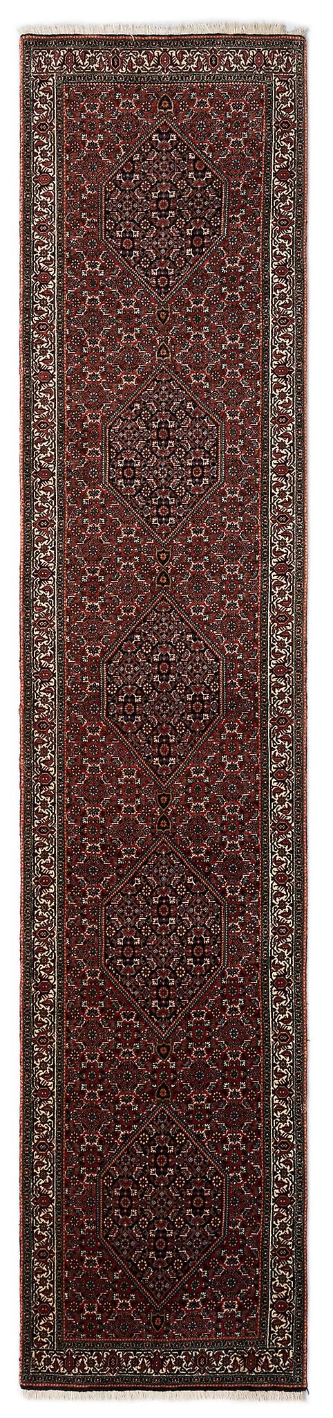 Hadorn Bidjar 84 x 405 avec tapis rouge fait à la main en Asie centrale