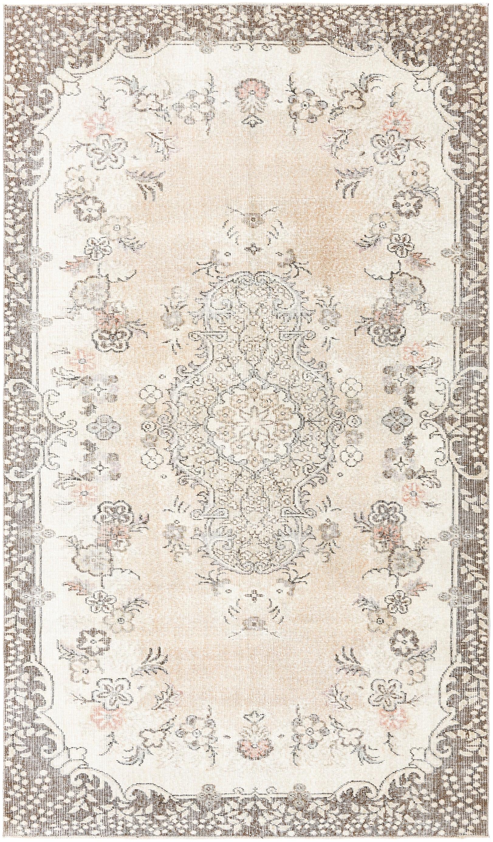 Hadorn Ultra Vintage 157x269 con tappeto beige fatto a mano in Turchia