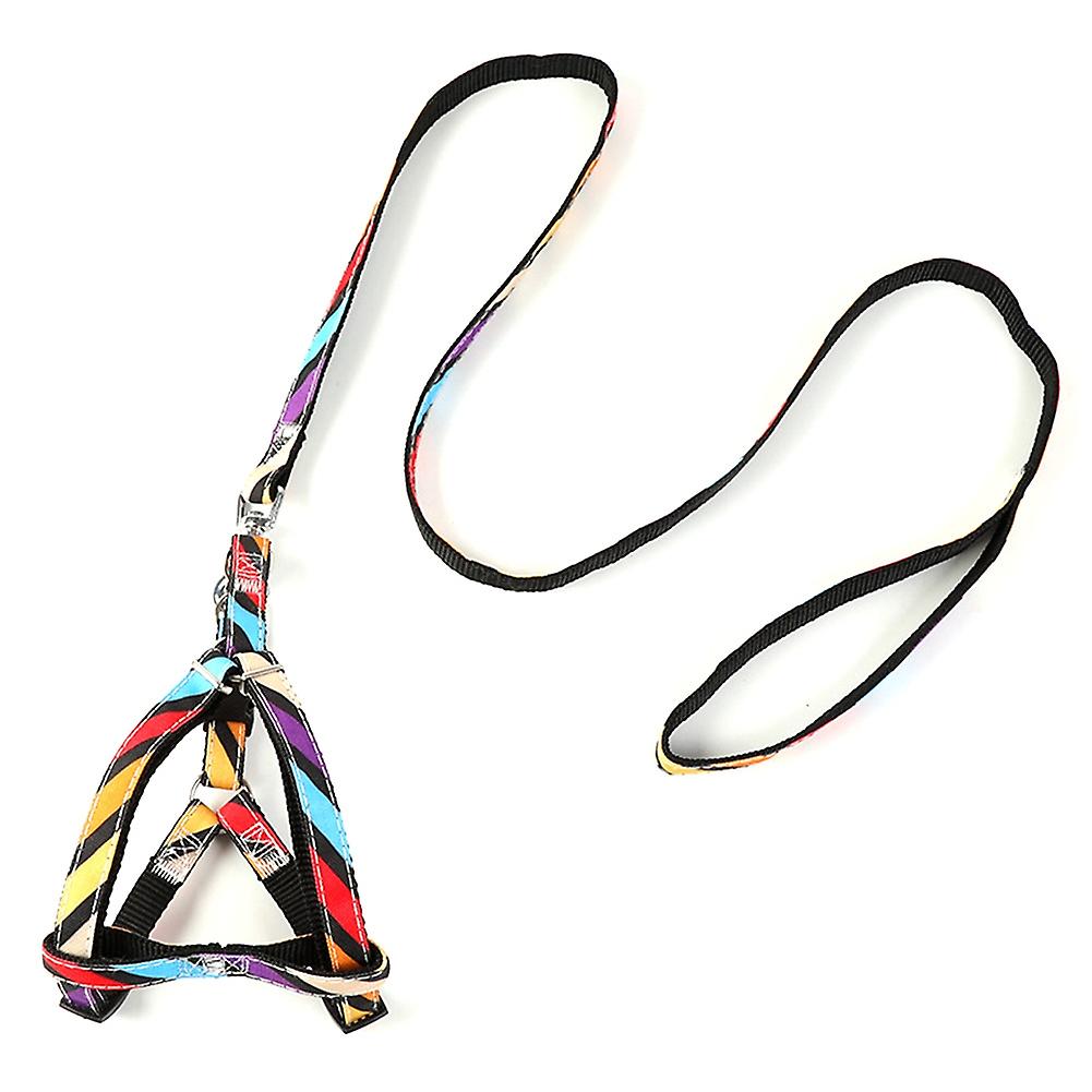 ZHOUBA Adjustable Cartoon Polyester Dog Puppy Traction Rope Leash Belt Pet Accessory