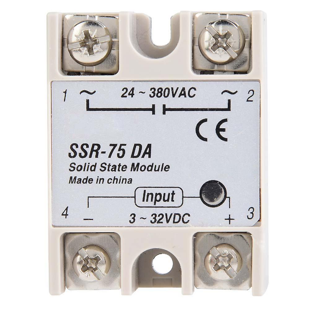 DC AC Solid State Relay SSR-75DA 75A 3-32VDCto 24-380VAC SSR