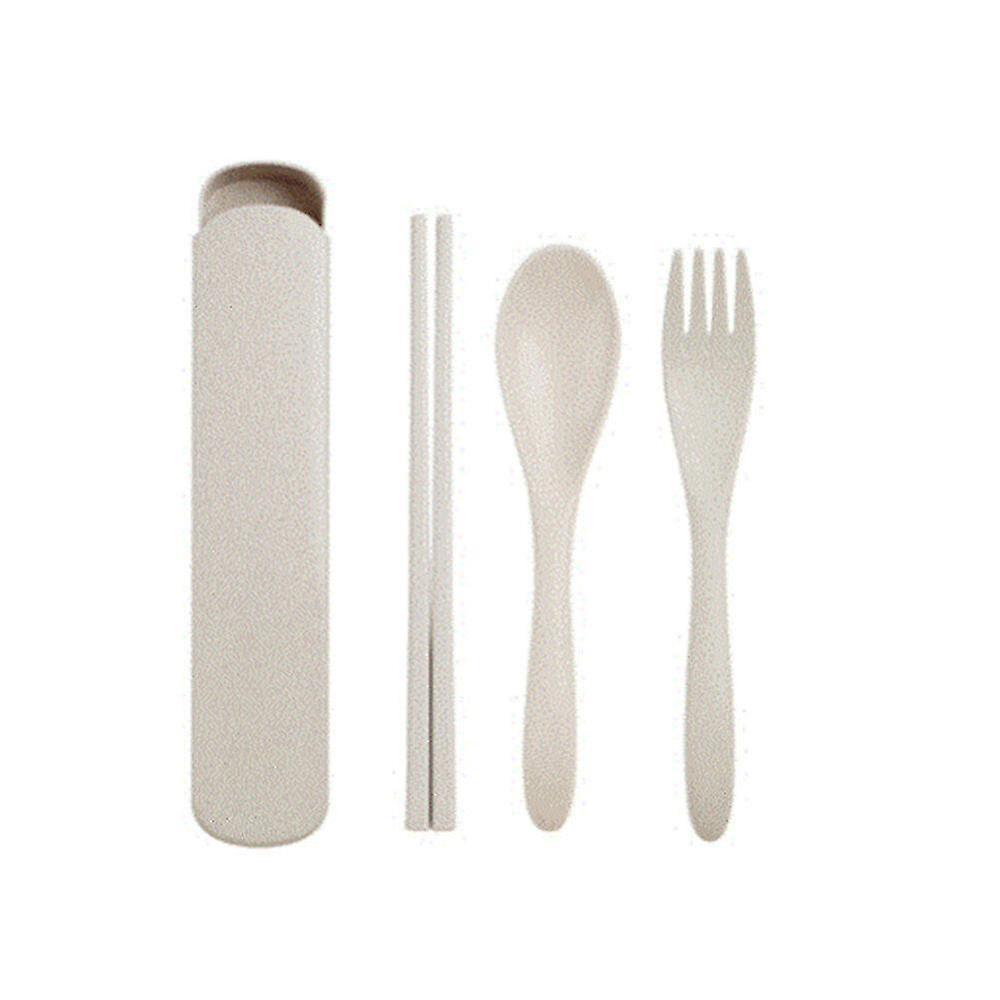 Dinnerware Sets 3set Portable Chinese Wheat Straw Tableware Set Kitchen Eco-friendly Kids Dinnerware For Children