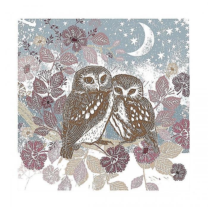 Summer Thornton Woodland Nature Owl Print
