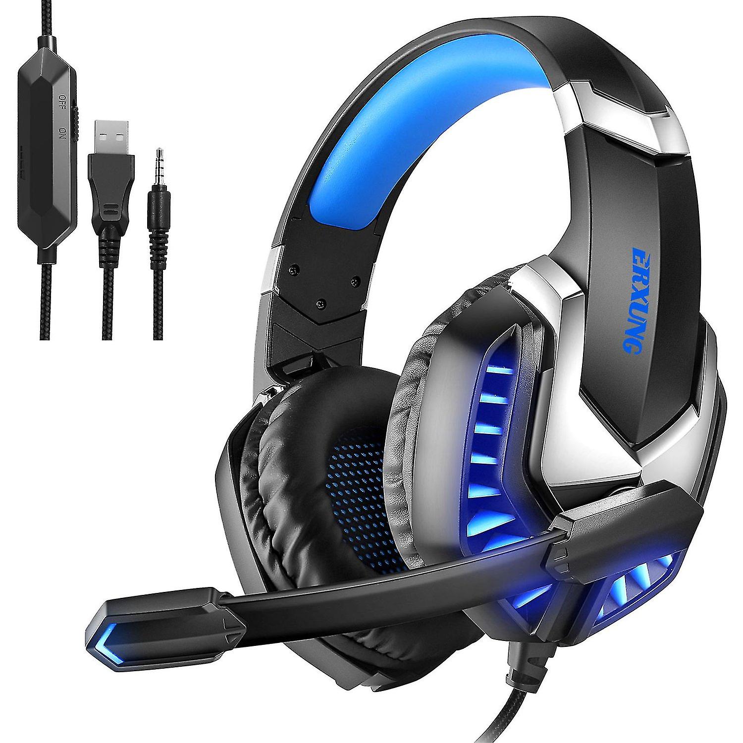Gaming Headset Pc With Microphone J30 (usb - 3.5mm - Red)