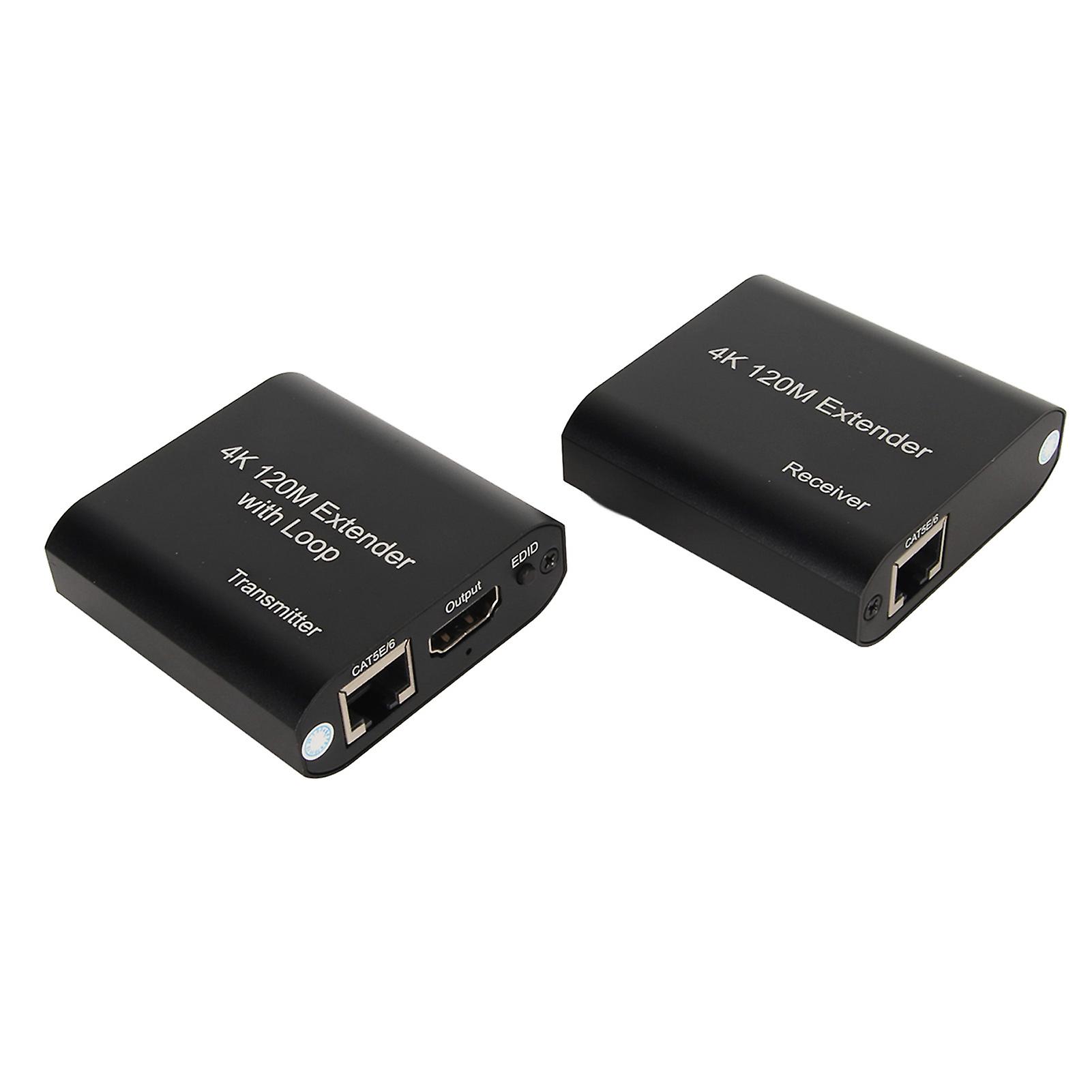 HD Multimedia Interface KVM Extender 4K At 30hz Single Channel Network Extender 393.7ft 100?240V US Plug