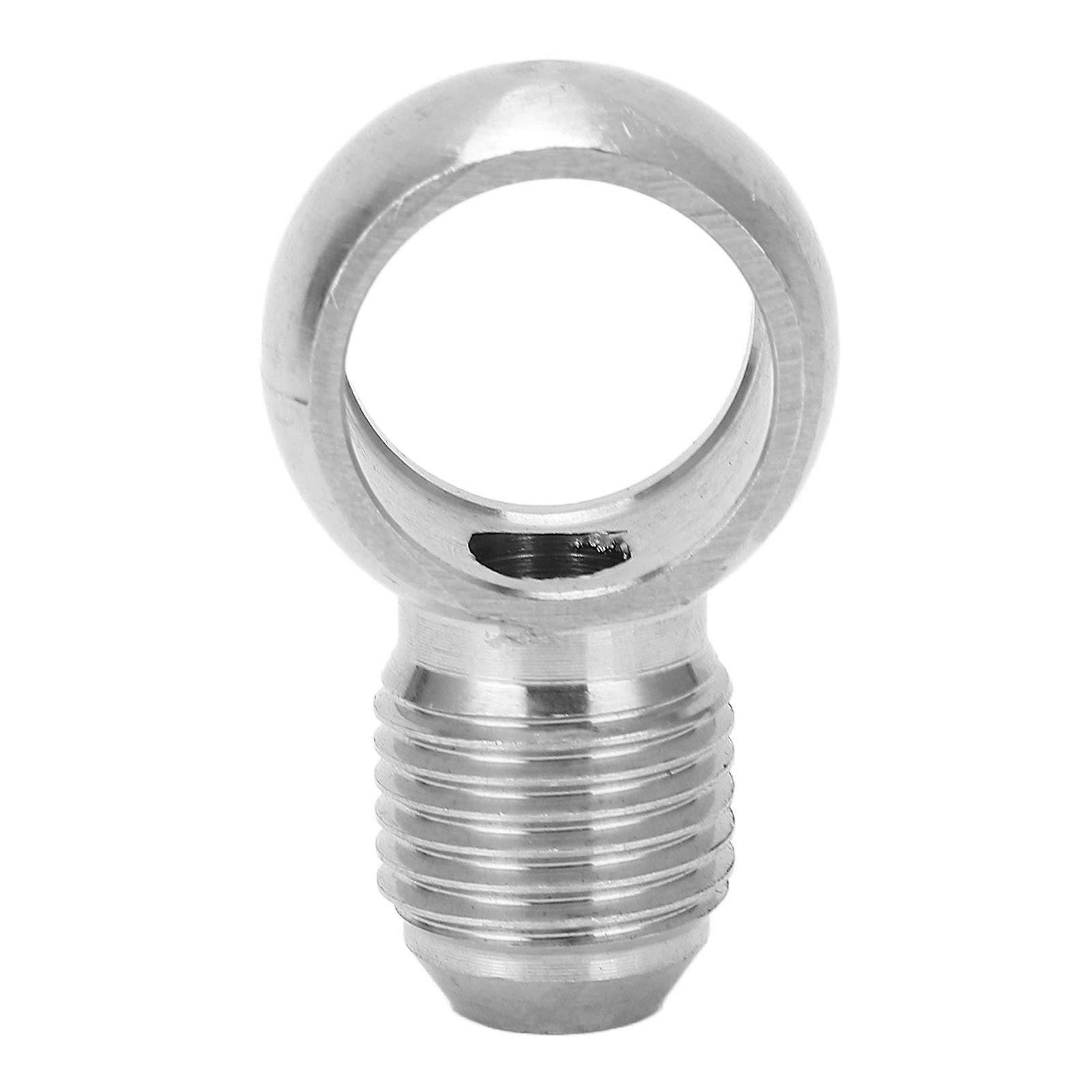 M12 Metric Black Banjo Eye To AN-6 Male JIC Flare Adapter For Oil/Fuel/Coolant