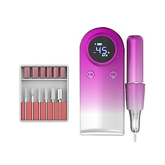 Electric Nail Drill For Acrylic Gel Nails Manicure Pedicure Polishing Shape Tools For Home Salon Use B