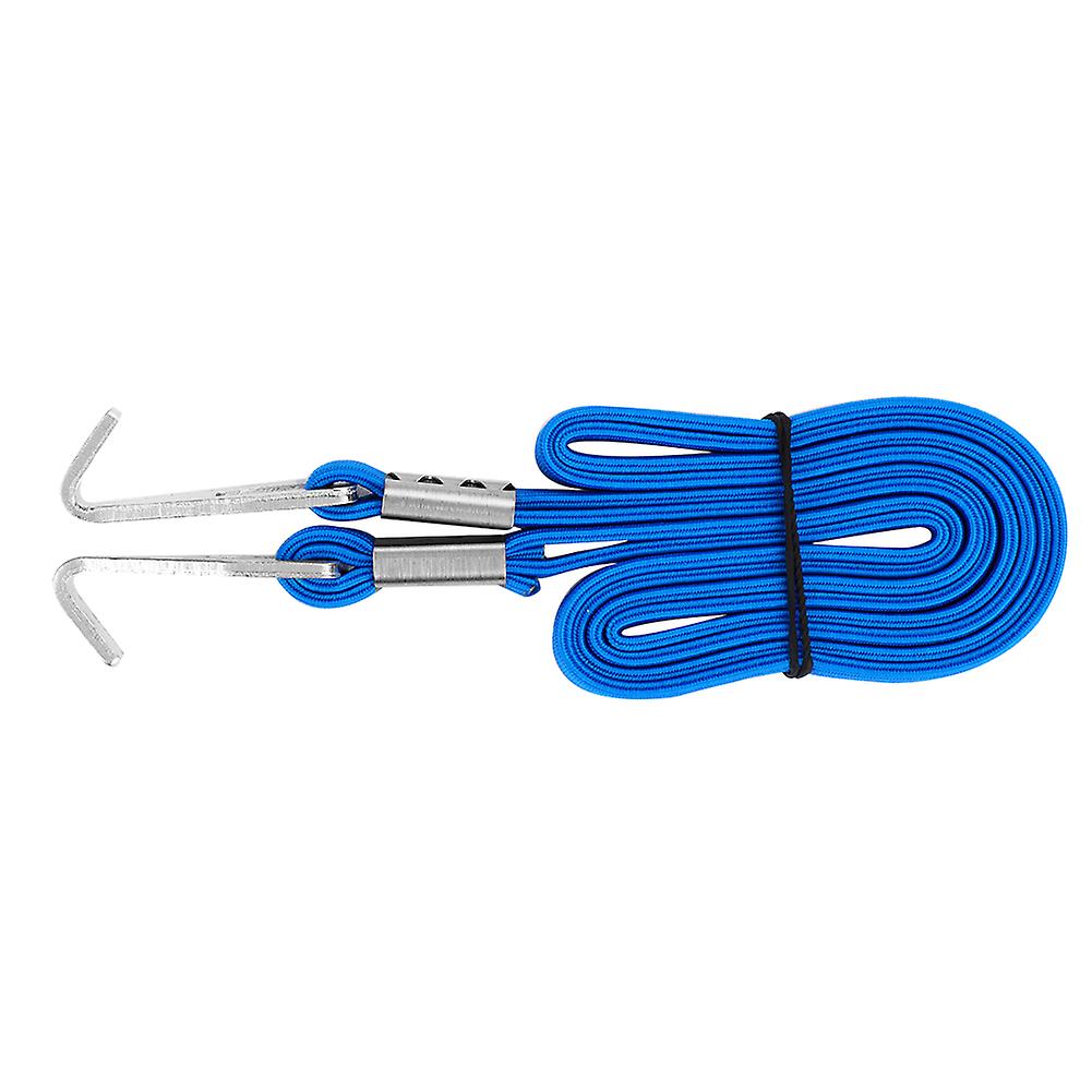 DUUTI Luggage Strap Stretch Elastic Tension Belts with Hooks Bikes Rope Outdoor Hanging (Blue)