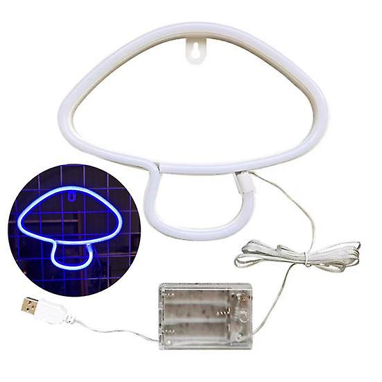 Mushroom Neon Sign LED Lamp USB/Battery Operated Non-glaring Flicker Free Large Neon Sign Decoration