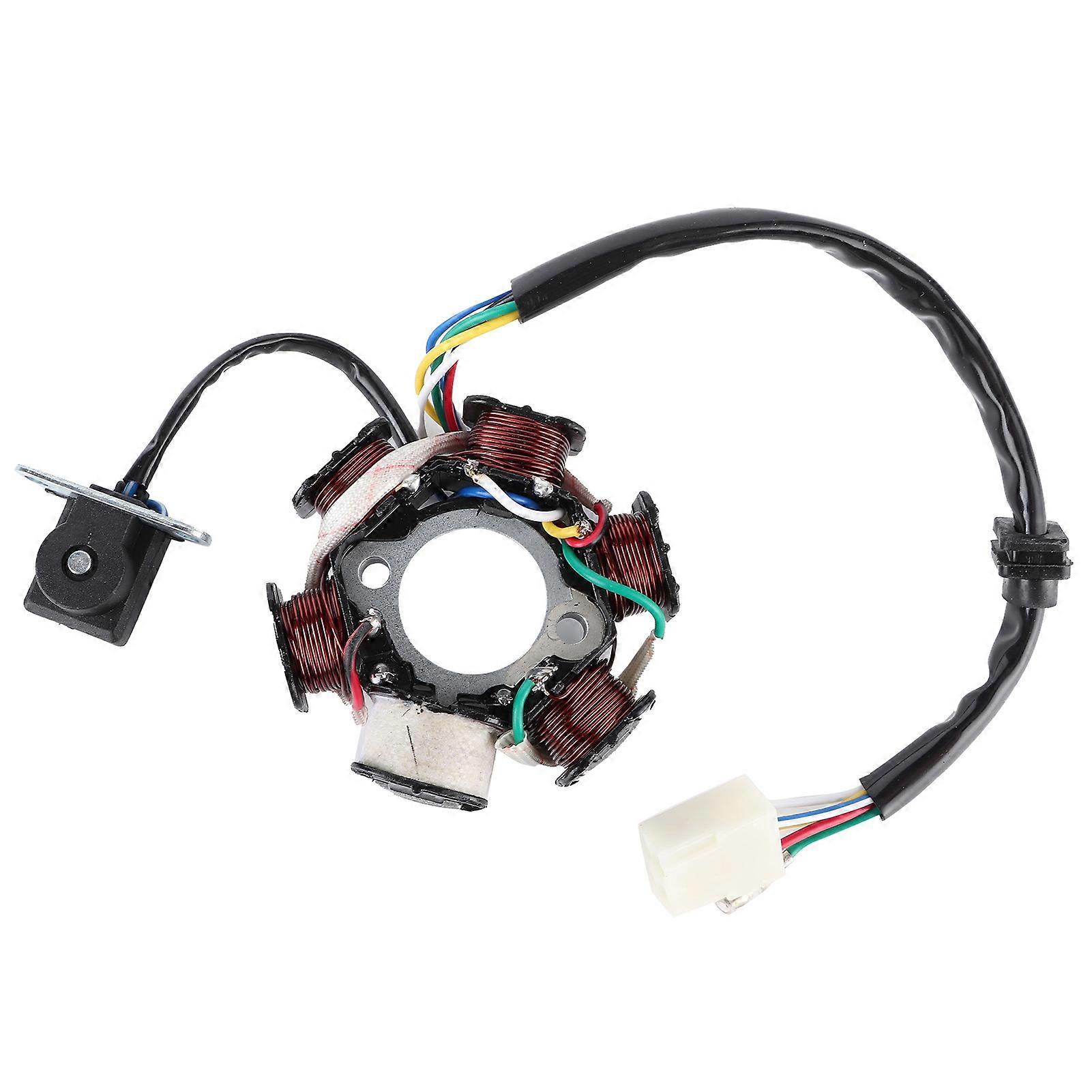 Bobine de stator magnéto GY6 C110-6, pièce de rechange pour moto tout-terrain (jaune simple)